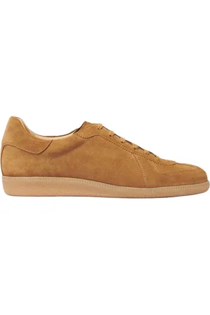 Scarosso Schoenen, Heren, Bruin, 39 EU, Suède, Handgemaakte suède leren sneakers