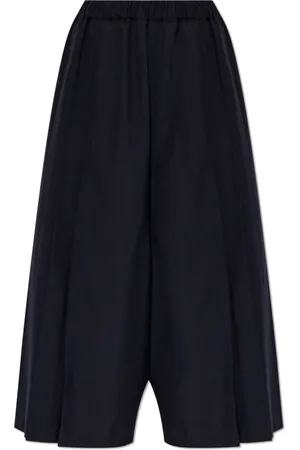 Comme des Garçons Broeken, Dames, Blauw, M, Wol, Wollen broek