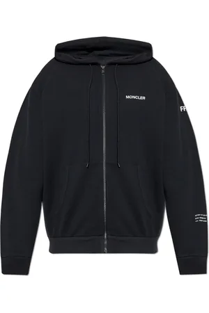 Moncler Sweatshirts & Hoodies, Heren, Zwart, S, Katoen, Sweatshirts & Hoodies