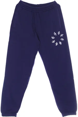 adidas Broeken, Heren, Blauw, S, Katoen, Shattered Trefoil Sweatpant Lichtgewicht Trainingsbroek