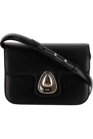 A.P.C. Tassen, unisex, Zwart, ONE Size, Leer, Leren Crossbodytas