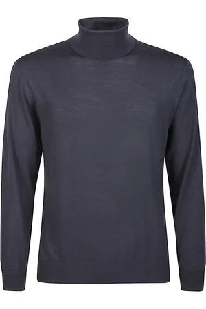 ELEVENTY Truien, Heren, Zwart, 2Xl, Wol, Luxe Wol Coltrui Trui