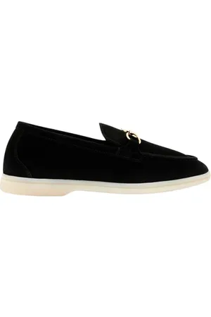 Scarosso Schoenen, Dames, Zwart, 41 EU, Suède, Lilia loafers