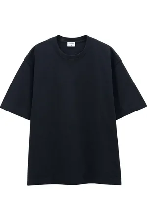 Filippa K Tops, Heren, Zwart, L, Katoen, Luxe Zwart T-Shirt Zwaar Jersey