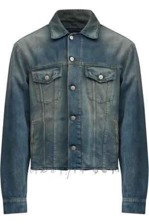 Maison Margiela Jassen, Heren, Blauw, S, Denim, Denim Jas