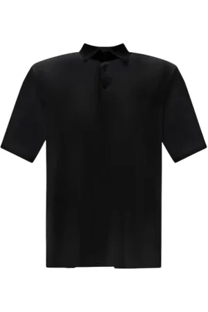 HERNO Tops, Heren, Zwart, XL, Technische Stof Polo Shirt Zwart