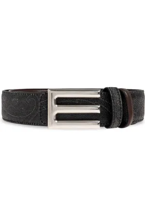 Etro Accessoires, Heren, Bruin, 105 CM, Leer, Omkeerbare riem