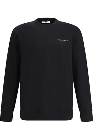 Ih Nom Uh Nit Sweatshirts & Hoodies, Heren, Zwart, S, Katoen, Kroonmasker Grafische Katoenen Sweatshirt