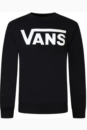 Vans Sweatshirts & Hoodies, Heren, Zwart, XS, Zwarte Crewneck Sweatshirt