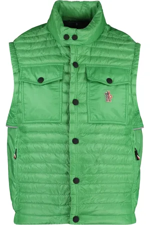 Moncler Jassen, Heren, Groen, M, Nylon, Stijlvol Puffer Vest