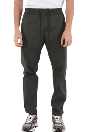 Dondup Broeken, Heren, Grijs, W38, Katoen, Katoenen slim fit broek