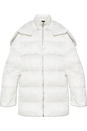Rick Owens Jassen, unisex, Wit, M, Polyester, Down Jacket