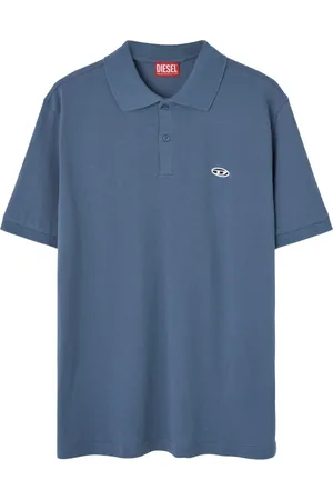 Diesel Tops, Heren, Blauw, M, Stijlvolle Polo en T-shirt Collectie