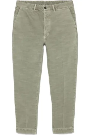 Nine In The Morning Broeken, Heren, Groen, W33, Groene Broek Knoopsluiting Zakken Riem