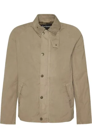 Barbour Jassen, Heren, Bruin, S, Casual Velvet Kraag Jas Kameel