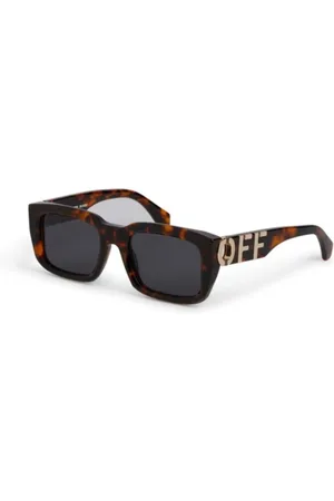OFF-WHITE Accessoires, unisex, Bruin, ONE Size, Stijlvolle zonnebril voor een chique look