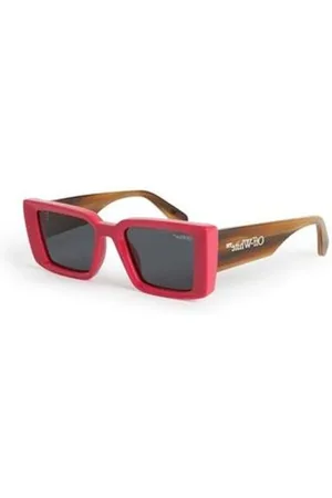 OFF-WHITE Accessoires, unisex, Rood, ONE Size, Savannah Trendy Zonnebril