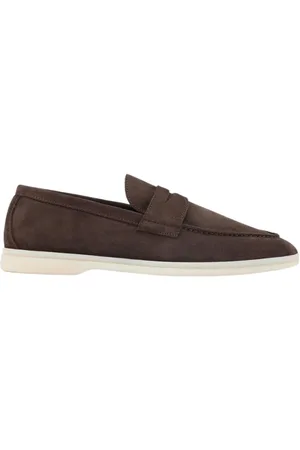 Scarosso Schoenen, Heren, Bruin, 40 1/2 EU, Suède, Luciano Loafers