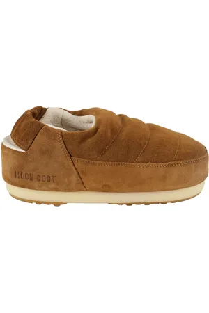 Moon Boot Schoenen, Dames, Bruin, 37 EU, Suède, Suède Sandalen Klompen
