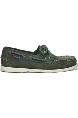 SEBAGO Schoenen, Heren, Groen, 41 EU, Leer, Docksides Portland Loafers