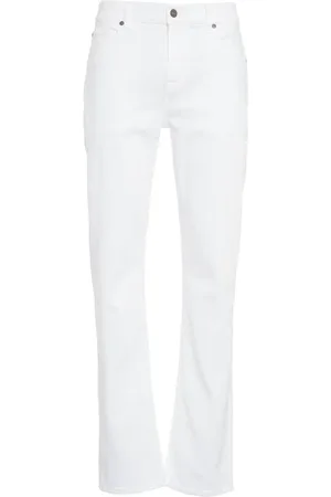 7 for all Mankind Jeans, Heren, Wit, W33, Katoen, The Straight Plan Jeans