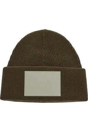 Maison Margiela Accessoires, Dames, Bruin, S, Wol, Wollen Bruine Muts
