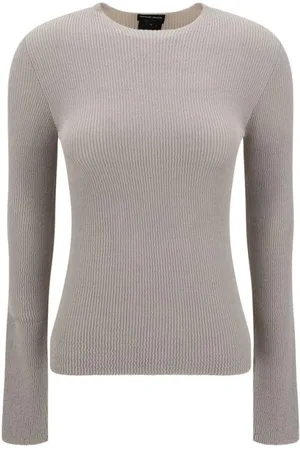 Giorgio Armani Truien, Dames, , S, Elegant Ribbed Sweater