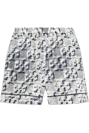 Tory Burch Korte broeken, Dames, Wit, XS, Zijden shorts