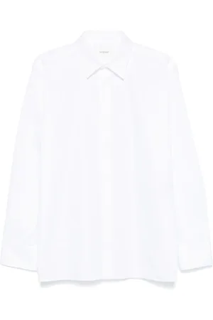 Saint Laurent Overhemden, Heren, Wit, L, Katoen, Wit overhemd met puntkraag