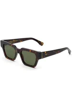 Retrosuperfuture Accessoires, unisex, Zwart, ONE Size, Groene Zonnebrillencollectie 3627