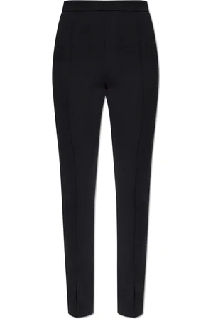 Moncler Broeken, Dames, Zwart, M, Geplooide broek