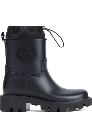 Moncler Schoenen, Dames, Zwart, 39 EU, Kickstream Zwarte PVC Laarzen