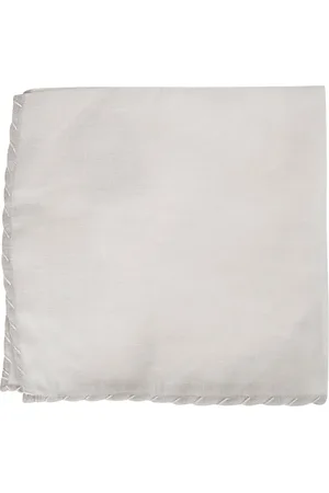 ELEVENTY Accessoires, unisex, Wit, ONE Size, Linnen, Linnen Geborduurde Clutch
