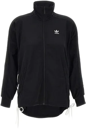 adidas Sweatshirts & Hoodies, Dames, Zwart, XL, Katoen, Zip-through Hoodie