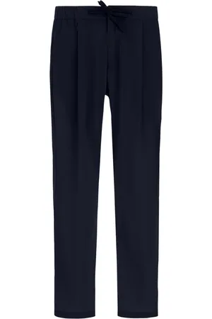 HERNO Broeken, Heren, Blauw, L, Nylon, Blauwe Trekkoord Broek Ultralicht Ademend