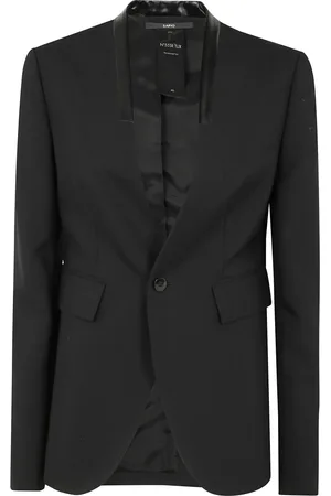 SAPIO Jassen, Dames, Zwart, M, Mohair Tux Blazer