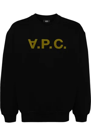 A.P.C. Sweatshirts & Hoodies, Heren, Zwart, S, Katoen, Zwart Khaki Oversized Sweatshirt