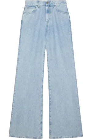 Dondup Jeans, Dames, Blauw, W30, Denim, Blauwe Wide Leg Jeans