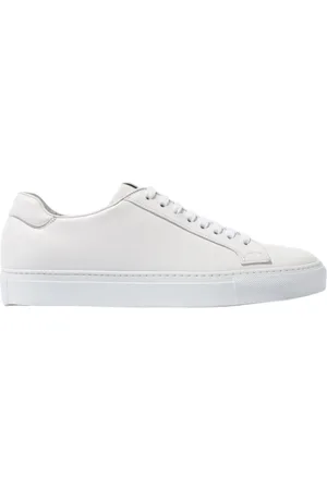 Scarosso Schoenen, Heren, Wit, 45 EU, Leer, Handgemaakte Ugo Sneakers van wit kalfsleer