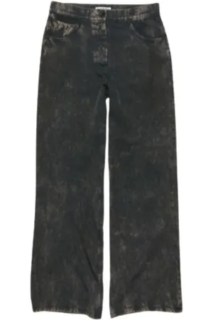 Acne Studios Broeken, Dames, Zwart, S, Montpellier Coqueline Wide Broeken