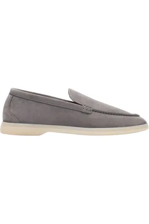 Scarosso Schoenen, Dames, Grijs, 41 EU, Leer, Ludovica Loafers