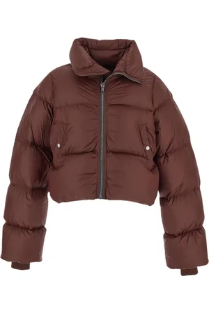 Rick Owens Jassen, Dames, Rood, S, Wol, Donzen Jas met Schildpadstijl