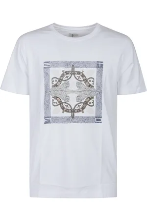 Etro Tops, Heren, Wit, L, Stijlvolle Roma T-shirt voor Mannen