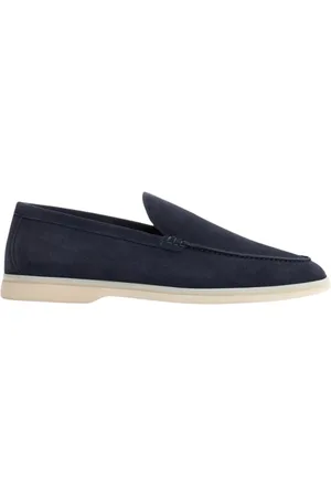 Scarosso Schoenen, Heren, Blauw, 40 EU, Leer, Ludovico Loafers