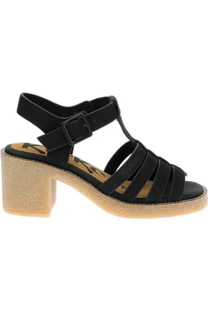 Kickers Schoenen, Dames, Zwart, 41 EU, Leer, Comfort Sandalen Kick Volyne