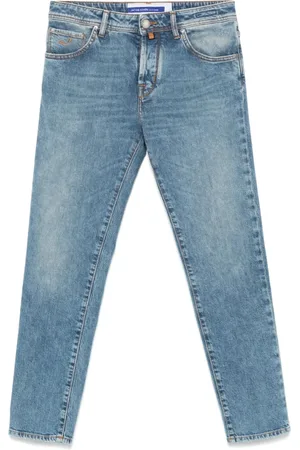 Jacob Cohen Jeans, Heren, Blauw, W34, Cerulean Button Fly Jeans