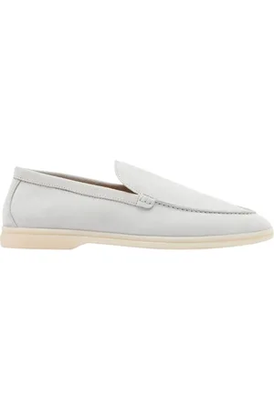 Scarosso Schoenen, Heren, Blauw, 42 1/2 EU, Suède, Ludovico Loafers