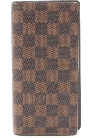LOUIS VUITTON Pre-owned, Heren, Bruin, ONE Size, Pre-owned Canvas wallets