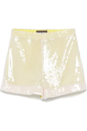 MVP Wardrobe Korte broeken, Dames, Roze, S, Gele Jasmijn Bermuda Shorts Ritssluiting