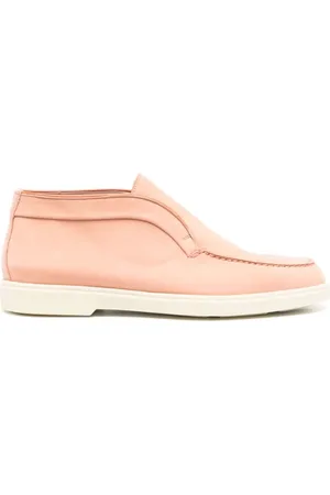 santoni Schoenen, Dames, Oranje, 38 EU, Leer, Leren Loafers